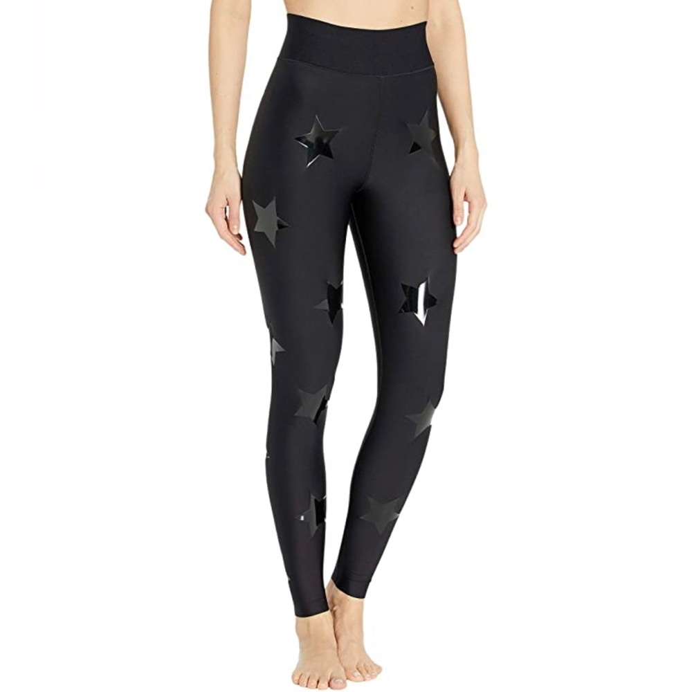 ultracor Black High-Waist Star Detail Leggings